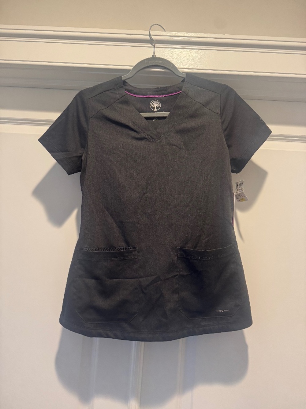 Healing Hands Jill Scrub Top – Pewter Gray